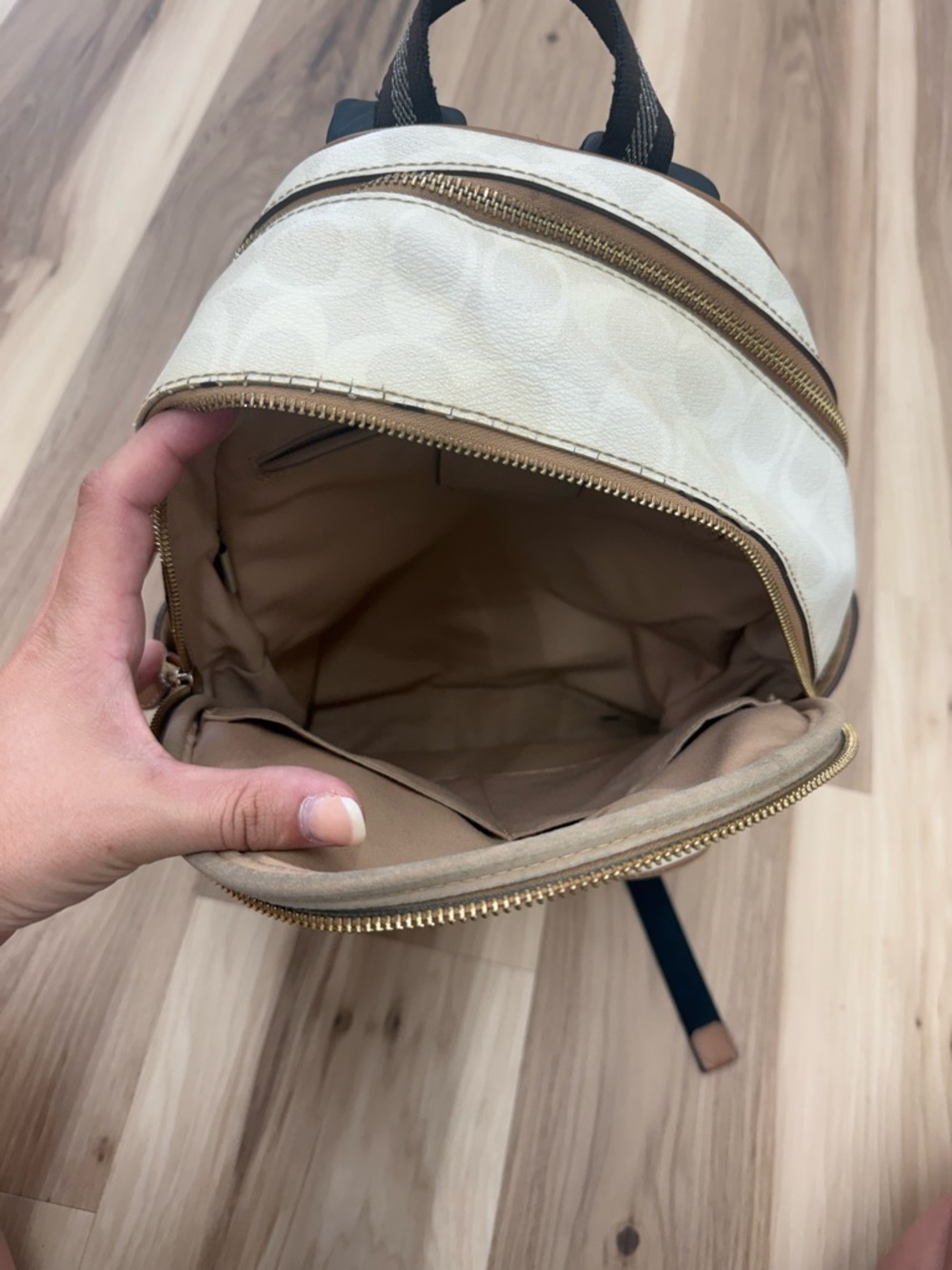 Coach Mini Backpack Cream - Picture 6 of 15